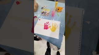 Family Hand Print by Guneet 🖐️ #shorts #harpreetsdc