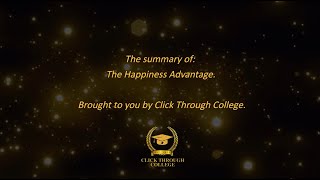 The Happiness Advantage | Shawn Achor | 15 Minute Summary
