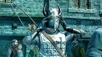 Altair Kills the Leader of the Teutonic Knights Sibrand in Acre (Assassin