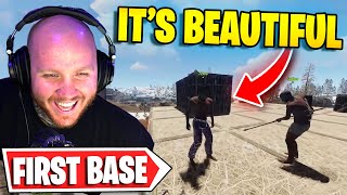 BUILDING OUR FIRST BASE ON RUST!!
