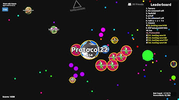 Agar.io Unpatched Nel Bots! 70 Facebook Bots on Protocol22