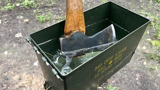 How to Fix A Loose Axe Head  Not what you might expect!
