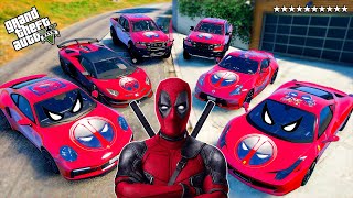 GTA 5 Stealing DEADPOOL&#39;s Luxury Cars With Franklin | (Real Life Cars #195)