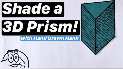 How to Shade a 3D Triangular Prism. Step by Step Tutorial. Quick, fun art lesson with Hank!