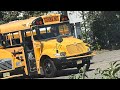 Villani Bus- #231 2009 ICCE SCHOOL BUS pulling up- Stop sign out