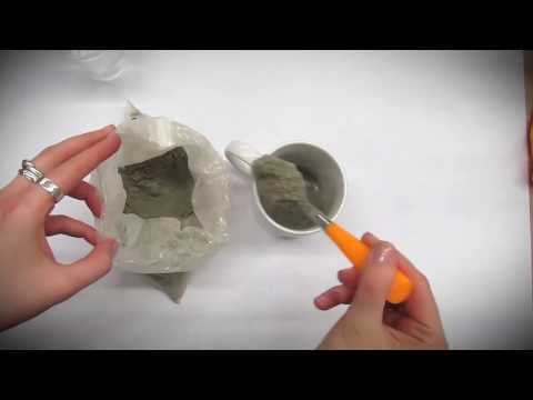 დომინო - #აკეთეშენით - ცემენტის დეკორატიული სასანთლე