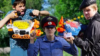 Поймал ПОЛИЦЕЙСКИЙ // Nerf WAR украли ТЕЛЕФОН // Dizmon Поймал ПОЛИЦЕЙСКИЙ // Nerf WAR украли ТЕЛЕФОН // Dizmon