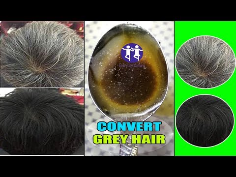 85% People Dont know HOW TO CONVERT GREY HAIR TO BLACK NATURALLY USING 1 KITCHEN INGREDIENT