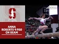 Stanford's Anna Roberts Takes First With A 9.950 On Beam