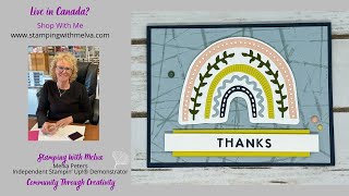 Live with Stamping With Melva - Creating a background with elastic bands