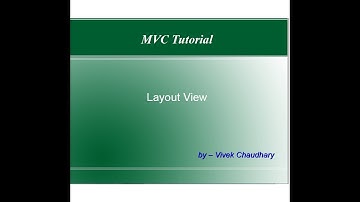 Part#6. What is Layout in MVC.