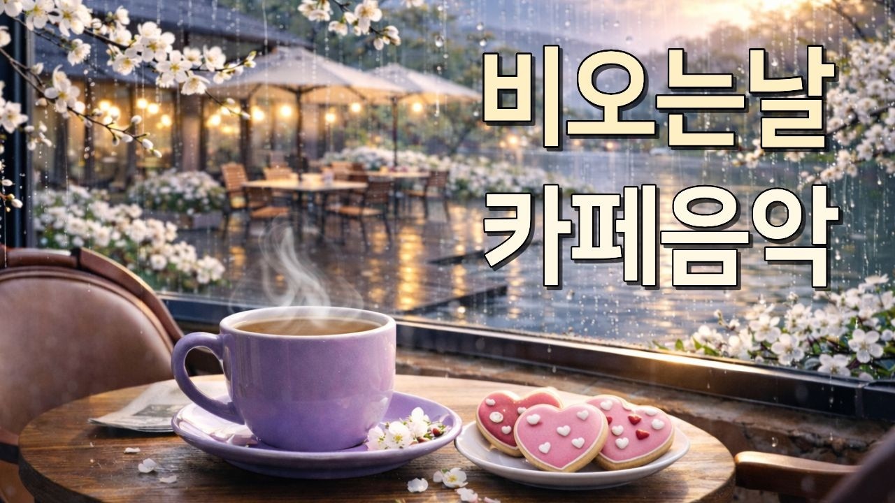 카페에서 듣는 비 오는 날 음악 ☔ | 잔잔한 힐링 플레이리스트 (Rainy Cafe Music)