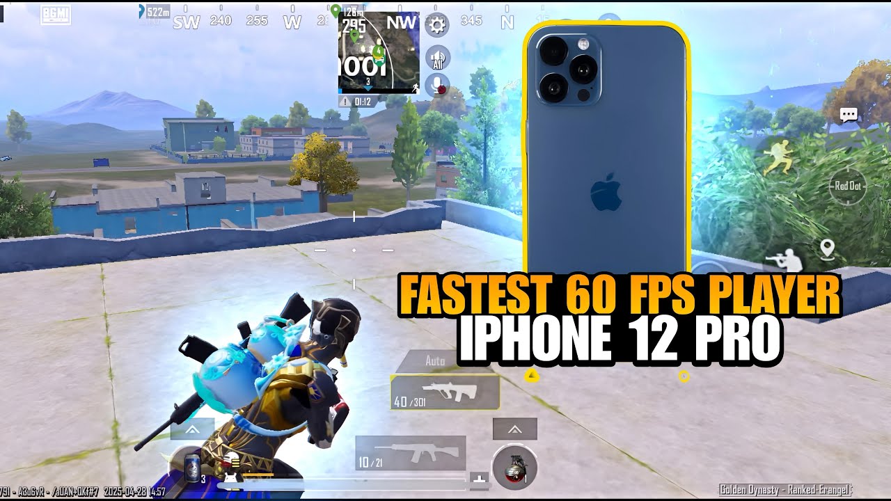 FASTEST 60 FPS PLAYER ⚡️ IPHONE 12 PRO BGMI TEST - YouTube