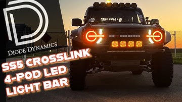 BEST BUMPER LIGHT BAR BY DIODE DYNAMICS - SS5 CROSSLINK LIGHT BAR | The Bronco Adventures