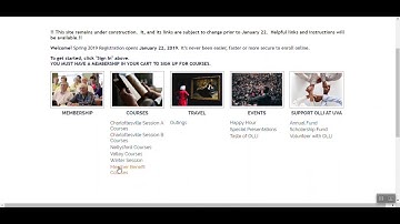 How to navigate the online registration site