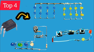 Harika!!! Optokuplör ile dört farklı süper proje#diy #electronic - Led flasher circuit -invertör