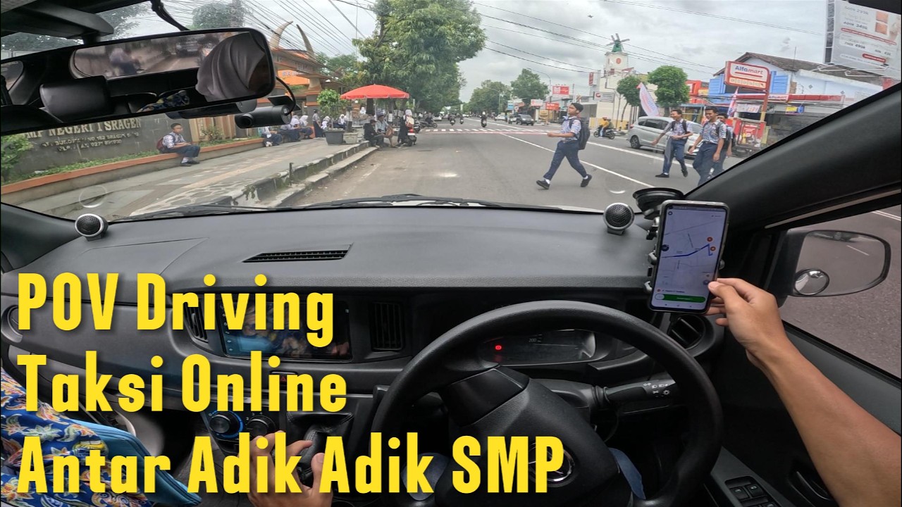 POV Driving Taxi Online Sigra Tipe D 1.0 | Antar Adik Adik SMP