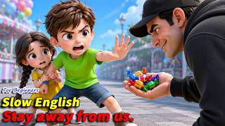 A Stranger Offered Henry Candy... But He Protected Lily! 😱 | Slow English Listening Story (A2 Level)
