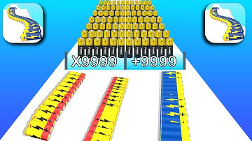 Battery Run, Count Master, Jelly Run ​-All Levels Gameplay Android,ios Relaxing Max Update Video 999