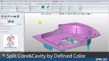 Splitting with Color Region in ZW3D 2012