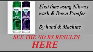 NIKWAX DOWN PROOF...First Time Using...bexbugoutsurvivor