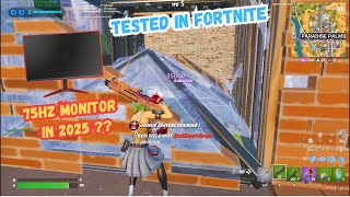 I played Fortnite on a 75 Hz monitor | Fortnite chapter 6 season 4 performance test