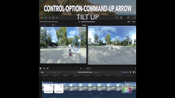 Final Cut Pro Shortcut | Control-Option-Command-Up Arrow | Tilt 360° Viewer Up