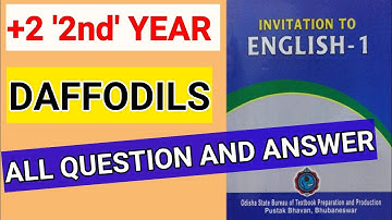 Daffodils question answer//Plus 2 second year English Chapter 1 question answer//Daffodils poem.
