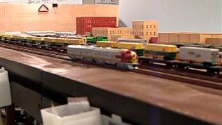N Scale Kato E8 A-B with LokSound Select Micro and MARs Lights Plus Auto-Tune Demonstration