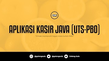Aplikasi Kasir Java Netbeans (UTS-PBO)