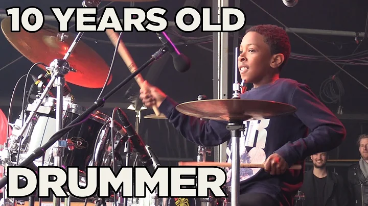 10 YEARS OLD DRUMMER NATHAN BURNETT LIVE @ REGGAE ...