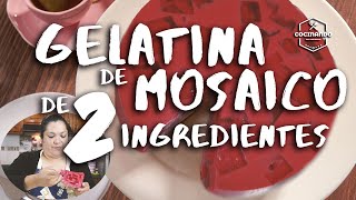 Gelatina de mosaico con solo 2 ingredientes