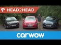 Volkswagen Golf vs Ford Focus vs Vauxhall/Opel Astra 2017 review | Head2Head