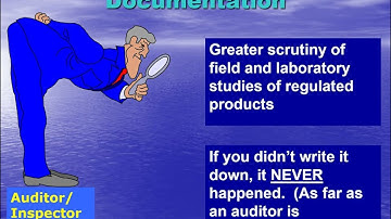 Good Laboratory Practices (GLP) Regulations & Documentation