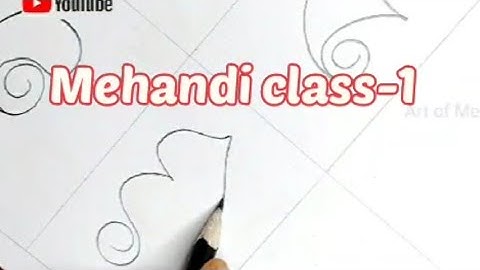 Mehandi Class-1 Basic Shape of Mehandi Designs|| Do subscribe my channel ❤️