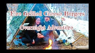 Fire Grilled Cheese Burgers (Overnight Adventure) TWGR