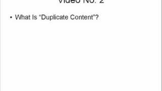 The complete article marketing - Video 02 of 25