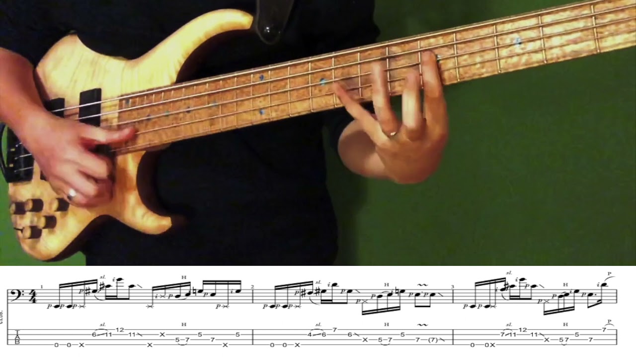 slap bass licks with tab （12） mtd 535 bass