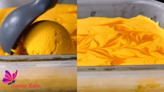 সহজ ম্যাংগো আইসক্রিম রেসিপি ॥ Mango Ice Cream Recipe Bangla ॥ আমের আইসক্রিম রেসিপি ॥ Amer Ice Cream