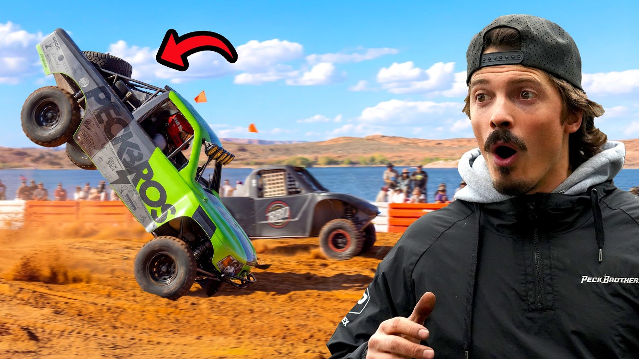 We Almost LOST Our Final Trophy Truck Race - YouTube