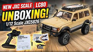 JXC5826 LC80 Land Cruiser 1/12 Scale RC Crawler Unboxing