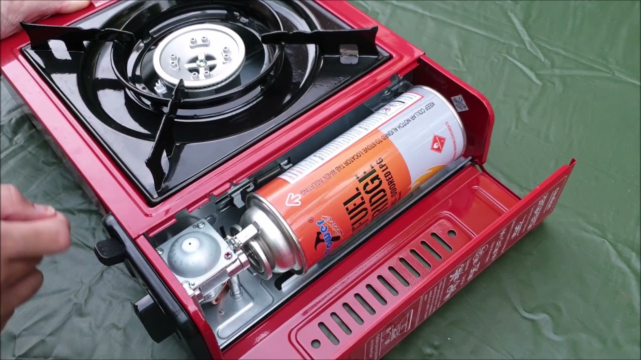 Camping Gas Stove With Gas Cylinder  Full Review Unboxing From  