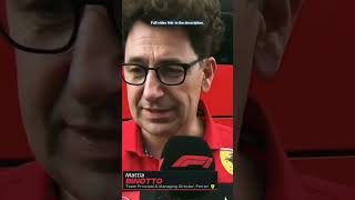 Mattia Binottos Interview After The