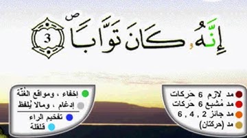 سورة النصر برواية ورش عن نافع مكررة 20 مرة بصوت القزابري.