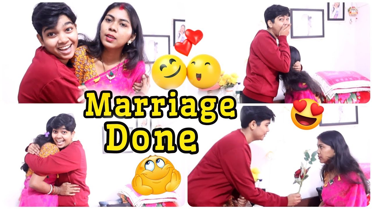 SHADI KARLIYA🤩Ghutu Ki Reaction😱Lesbian Couple From Kolkata🏳️‍🌈❤️