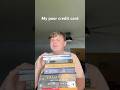 I can’t be the only one. #books #relatable #creditcard