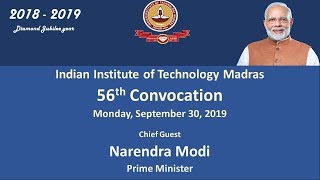 IIT Madras - Director's Speech at 56th Convocation with Backup Visuals