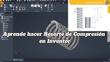 ¿Cómo se hace un resorte de compresión en Autodesk inventor con catalogo?