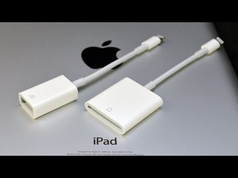 Oswald Kyst oprejst Apple iPad Lightning to USB Camera Adapter & SD Card Reader: Demo (Camera  Connection Kit) - YouTube