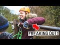 She Was TERRIFIED! - First Time Abseiling + BEAUTIFUL Hike in the Peak District! (England))